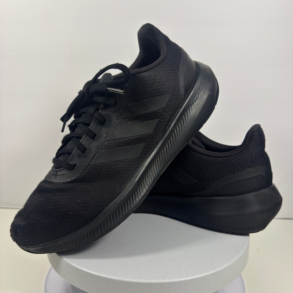 Adidas Mens Black Running Shoes‎ Cloudfoam Cushion Athletic Sneakers Size 11